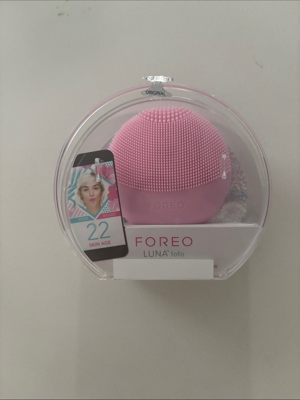 FOREO LUNA fofo Silicone Facial Cleansing Brush - Light Pink